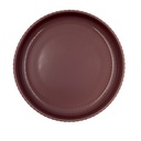 Plato hondo Comacchio morado 20cm