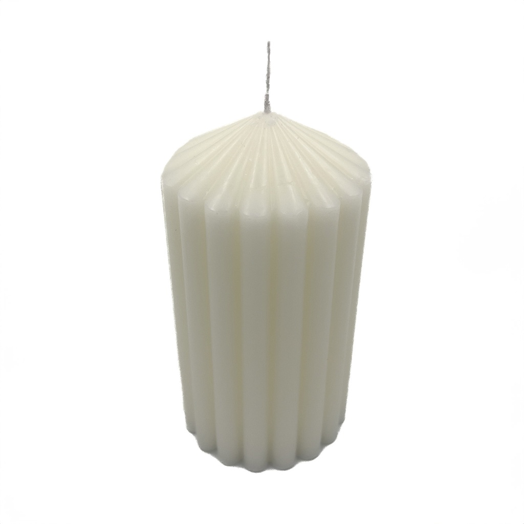 Vela ranura ancha blanca 7x13cm