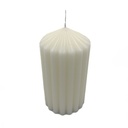 Vela ranura ancha blanca 7x13cm