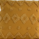 Cojín algodón textura amarillo 30x50cm