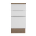 Base cocina Stella blanco 3 cajones 40cm