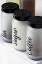 Frasco de vidrio Tea-Coffee-Sugar 1lt