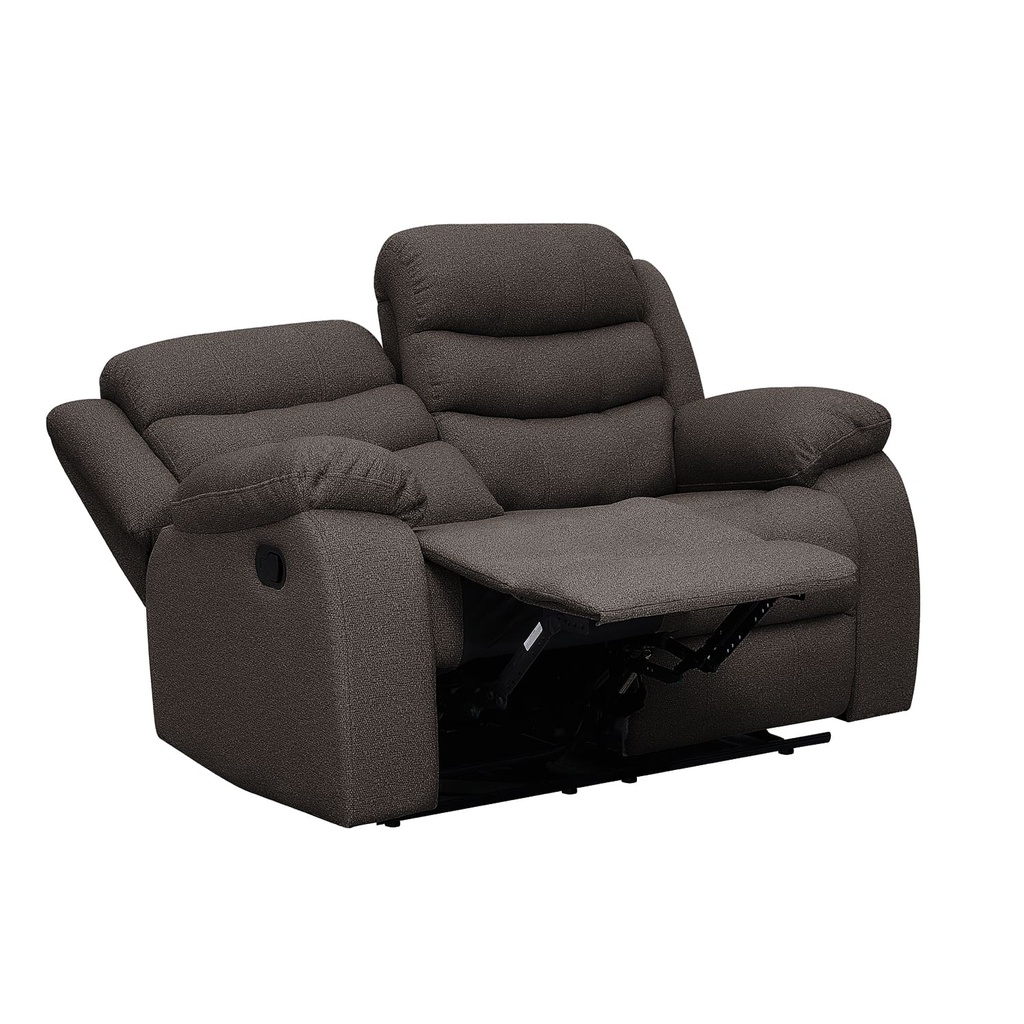 Sofá reclinable 2 cuerpos Boston café 