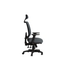 Silla oficina alta Saga gris